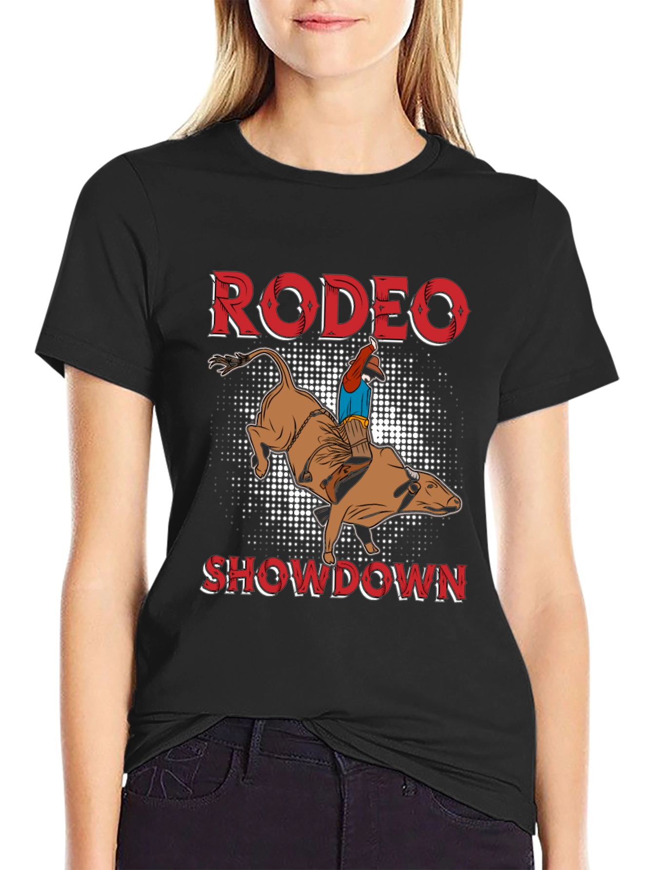 Rodeo Showdown Graphic Tee - Bull Riding T-Shirt