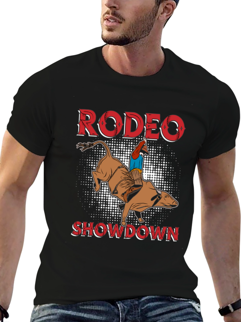 Rodeo Showdown Graphic Tee - Bull Riding T-Shirt