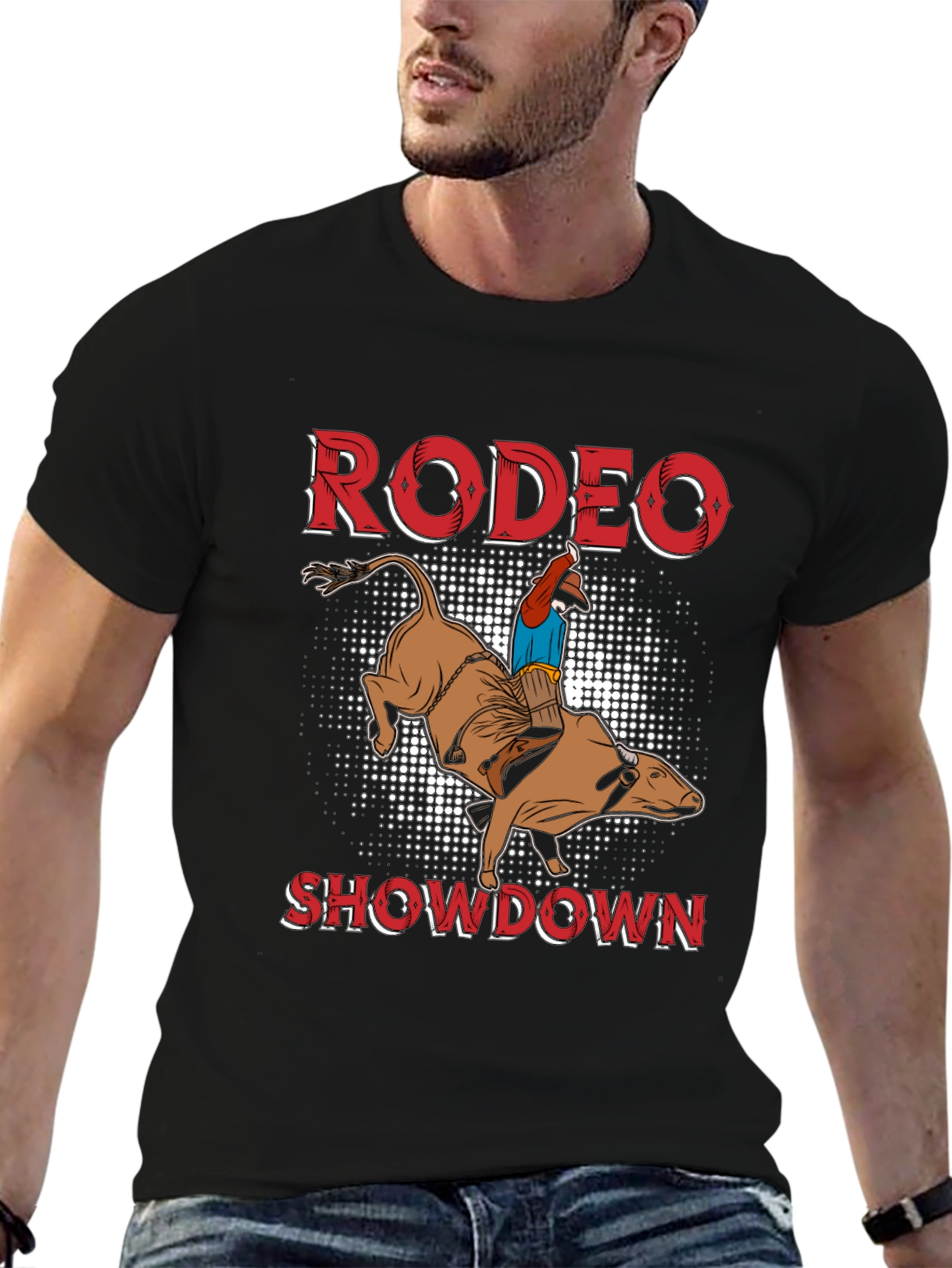Rodeo Showdown Graphic Tee - Bull Riding T-Shirt