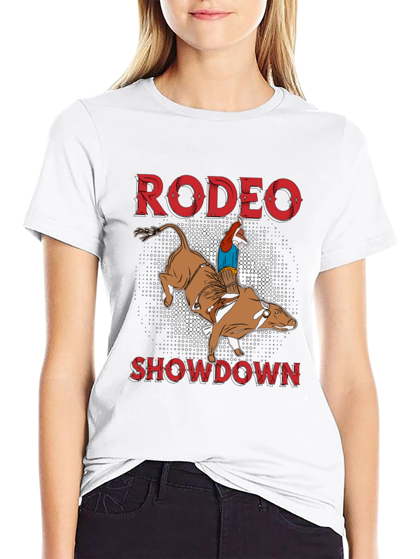 Rodeo Showdown Graphic Tee - Bull Riding T-Shirt
