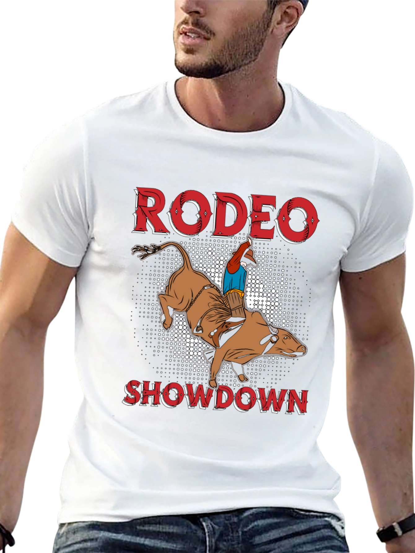 Rodeo Showdown Graphic Tee - Bull Riding T-Shirt