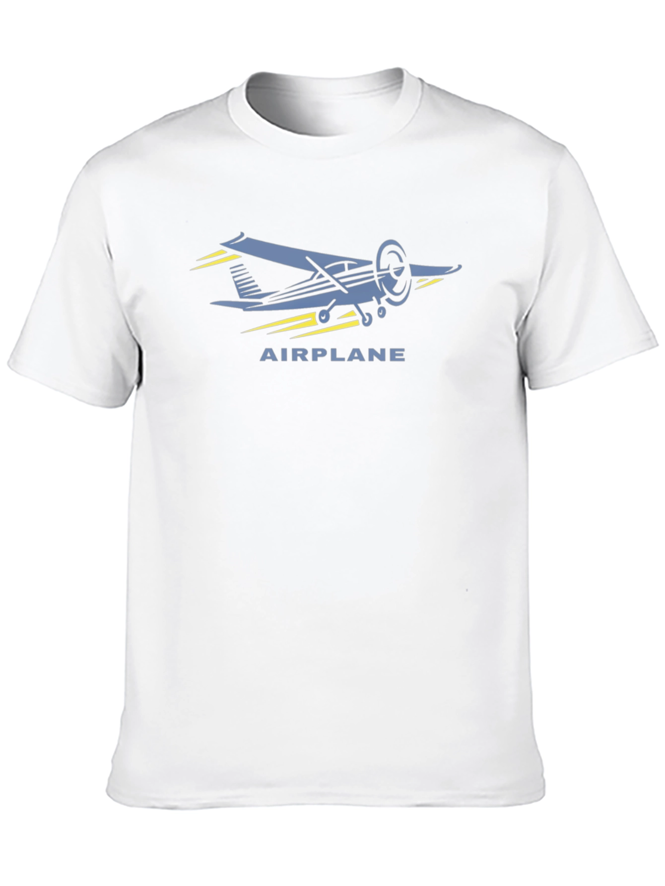 Vintage Airplane Graphic Tee - Black