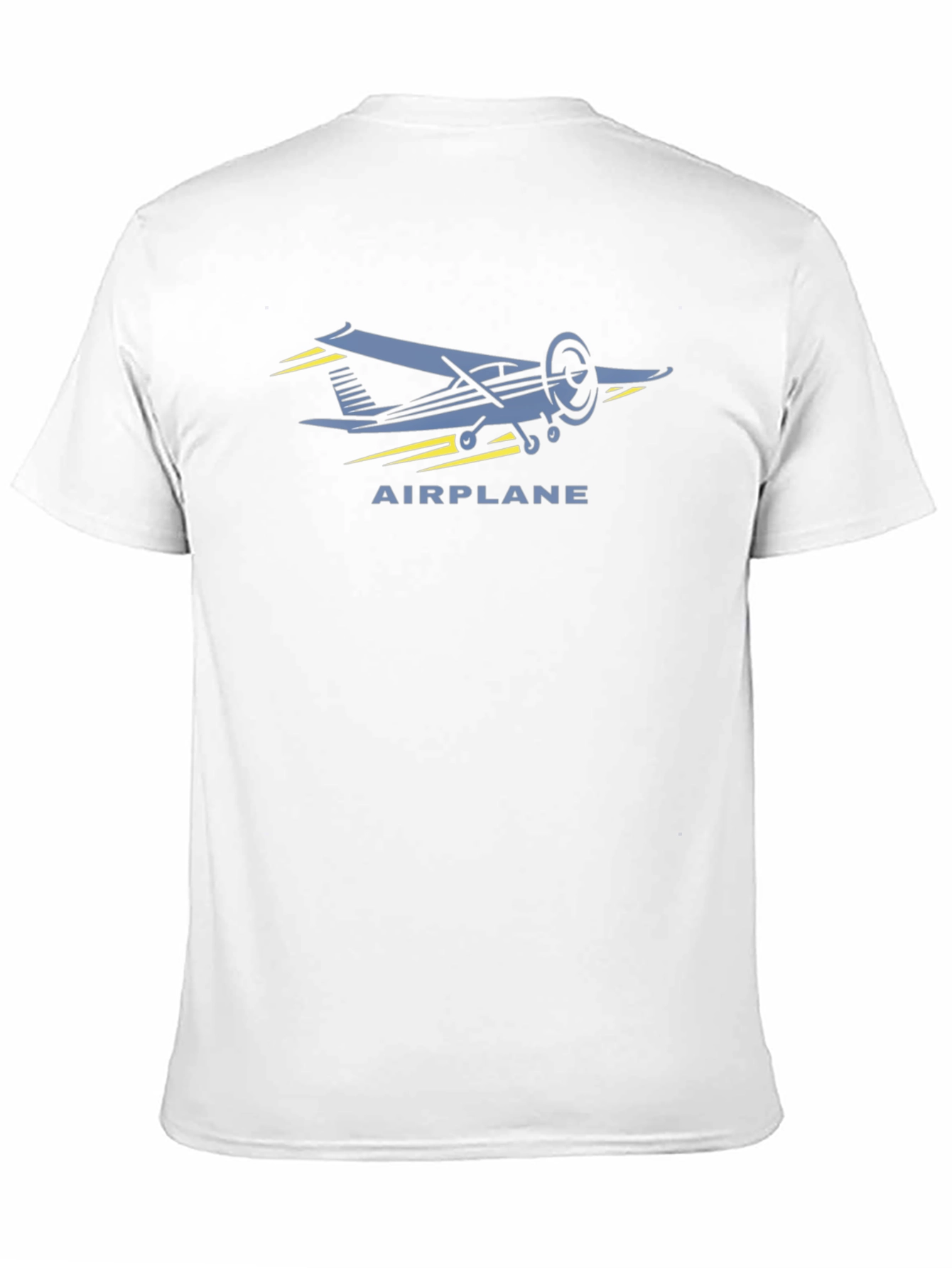 Vintage Airplane Graphic Tee - Black