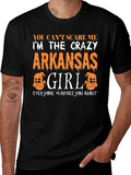 Crazy Arkansas Girl Halloween T-Shirt
