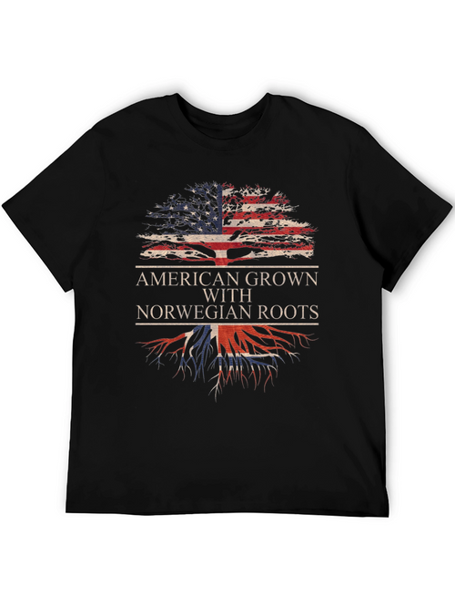 American Grown with Norwegian Roots T-Shirt