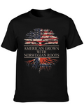 American Grown with Norwegian Roots T-Shirt