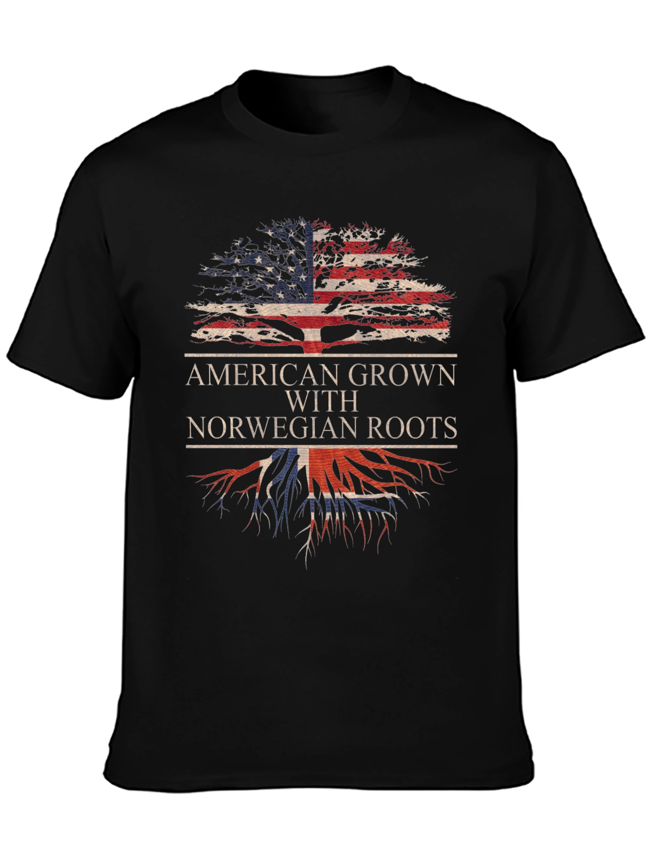 American Grown with Norwegian Roots T-Shirt
