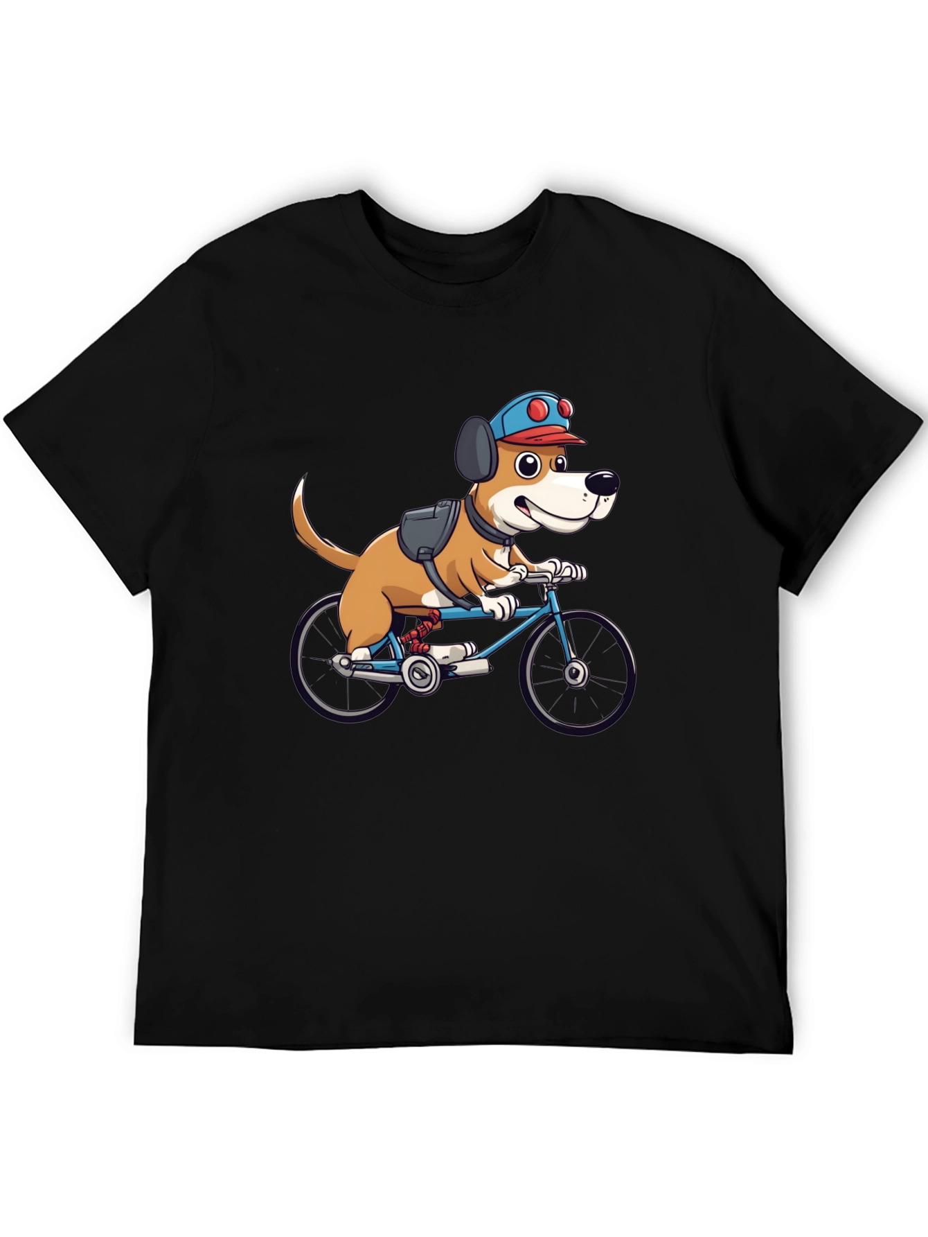 Dog on Bike Graphic Tee - Fun & Stylish