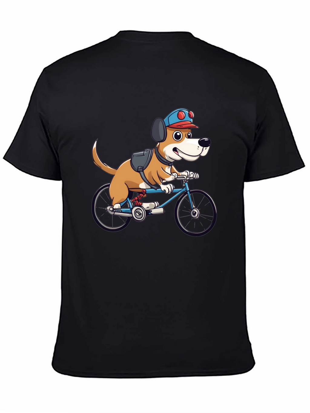 Dog on Bike Graphic Tee - Fun & Stylish