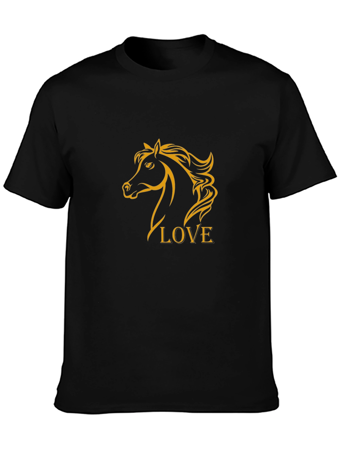 Horse Lovers Black T-Shirt