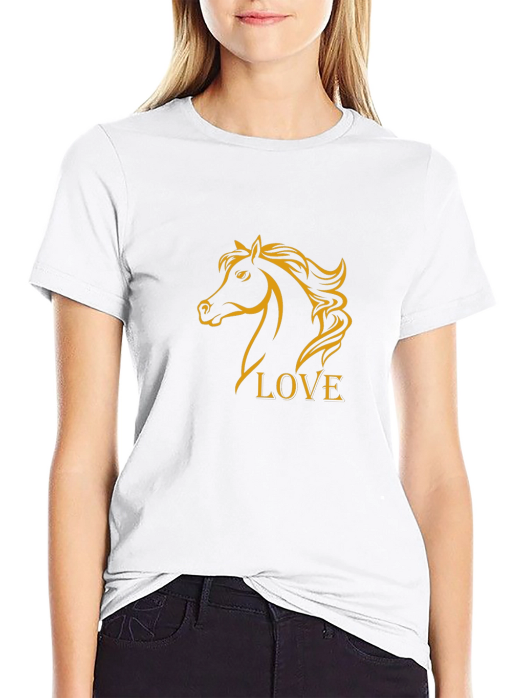 Horse Lovers Black T-Shirt