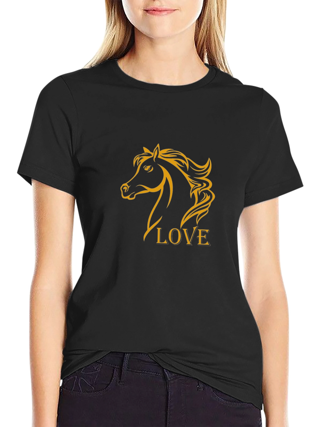 Horse Lovers Black T-Shirt