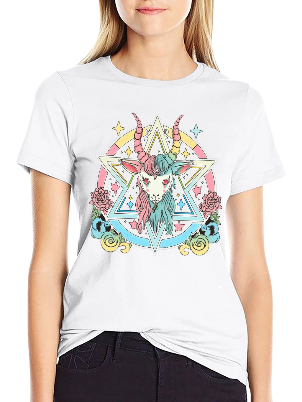 Pastel Goth Goat T-Shirt