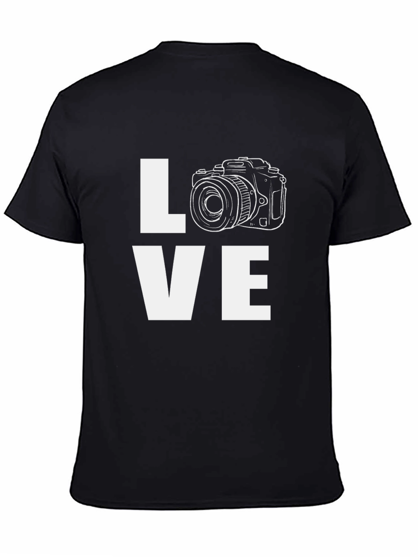 Love Photography Graphic Tee - Black Cotton Shirt