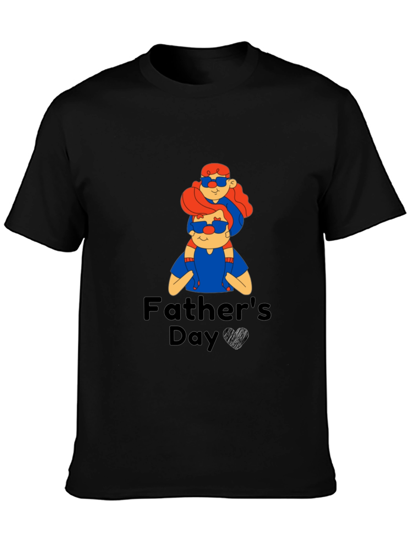 Fathers Day Graphic Tee - Cool Dad & Daughter Design