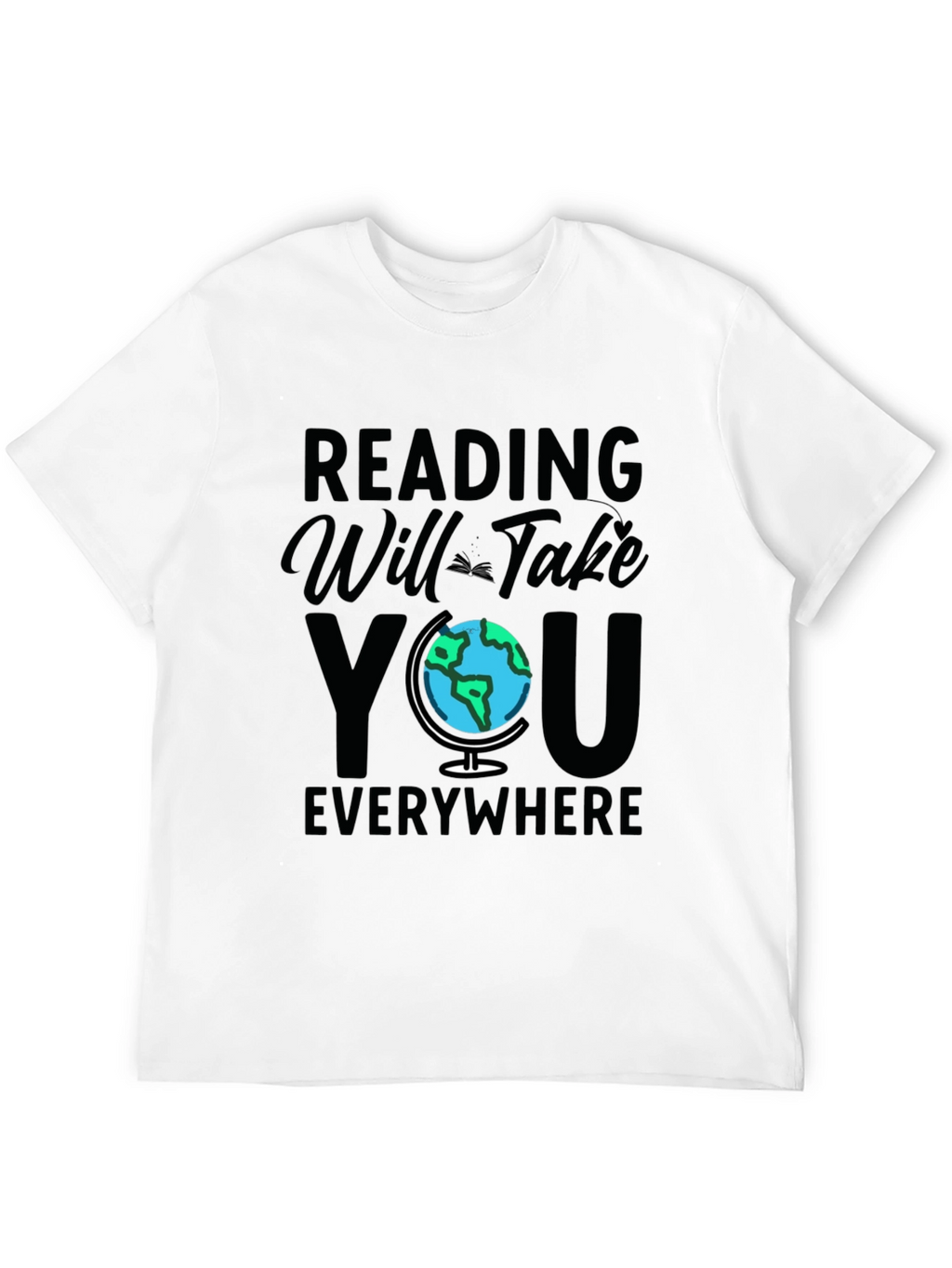 Reading Will Take You Everywhere Black T-Shirt