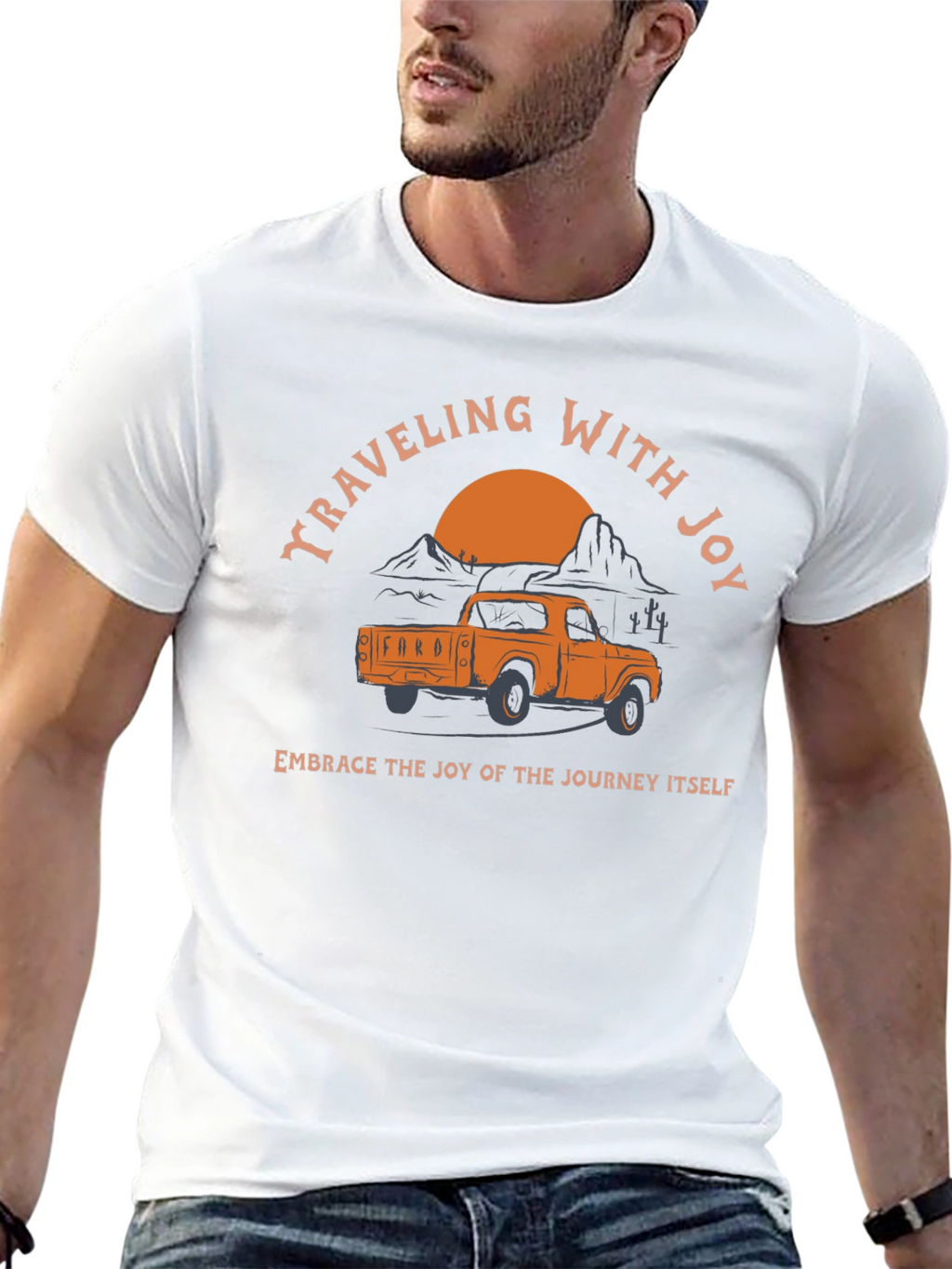Traveling With Joy Ford Truck Graphic Tee