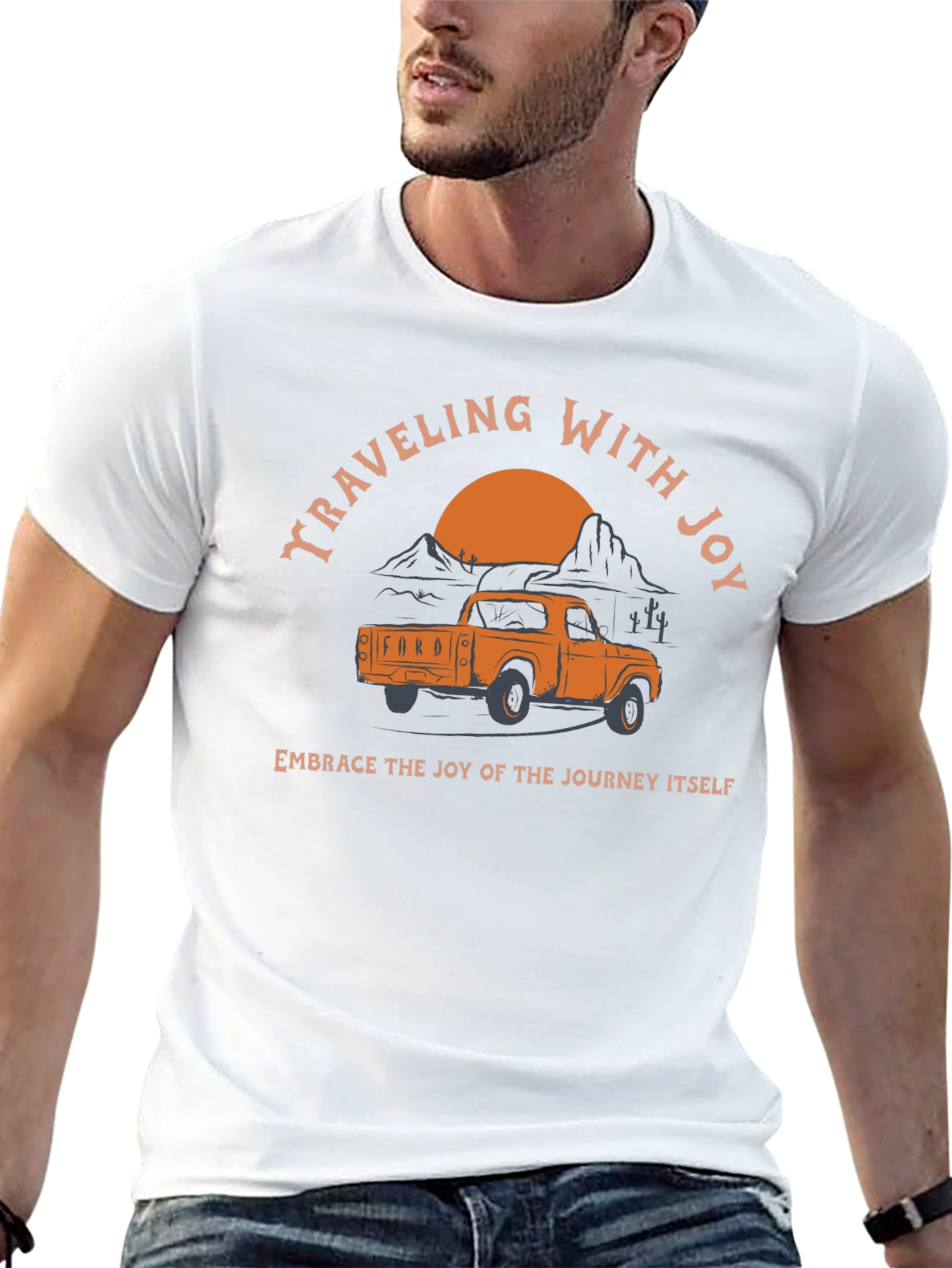 Traveling With Joy Ford Truck Graphic Tee