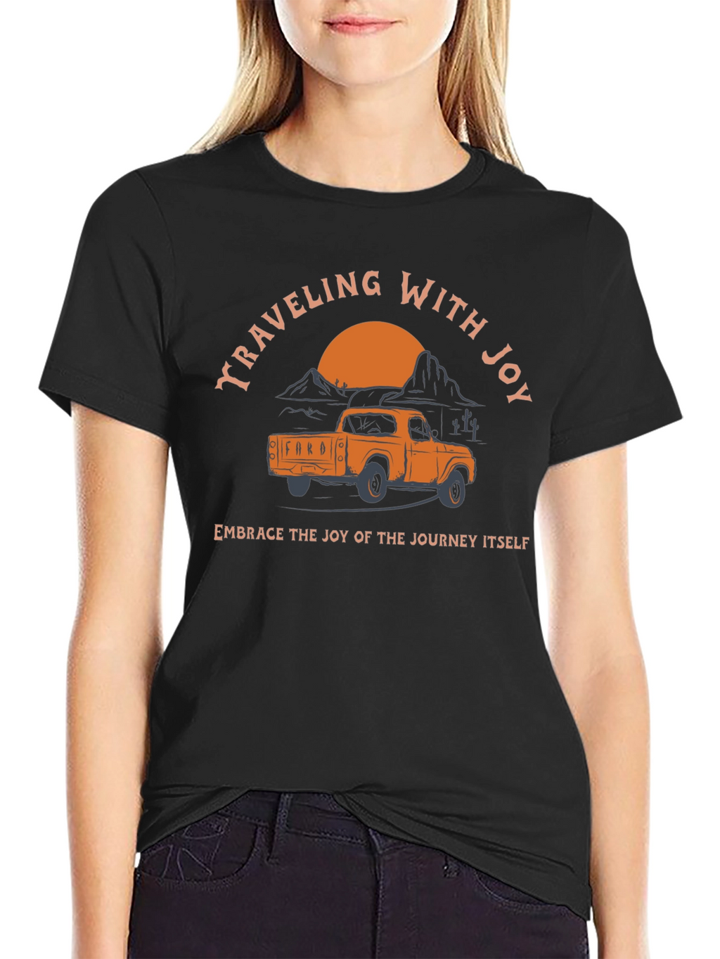 Traveling With Joy Ford Truck Graphic Tee