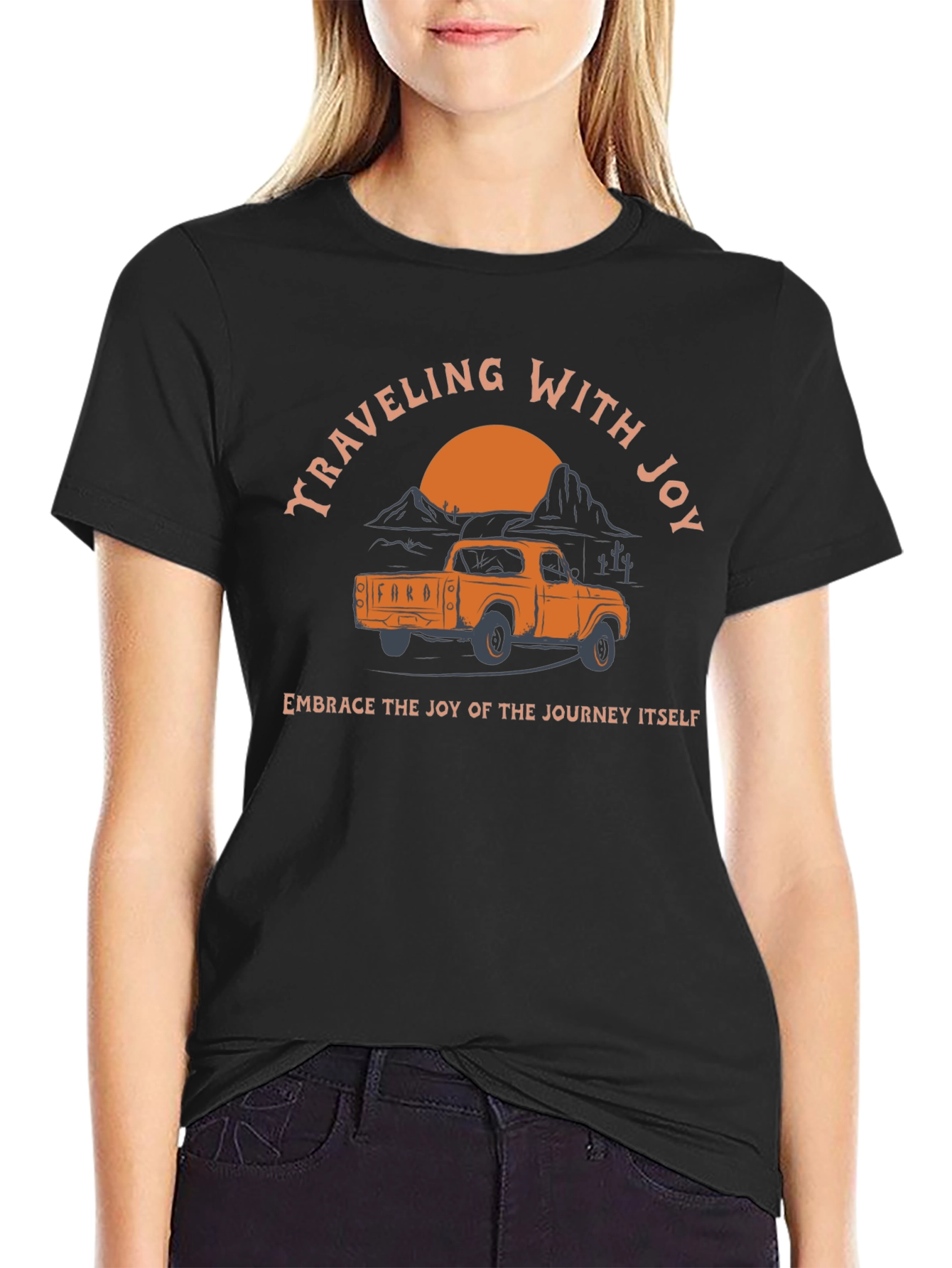 Traveling With Joy Ford Truck Graphic Tee