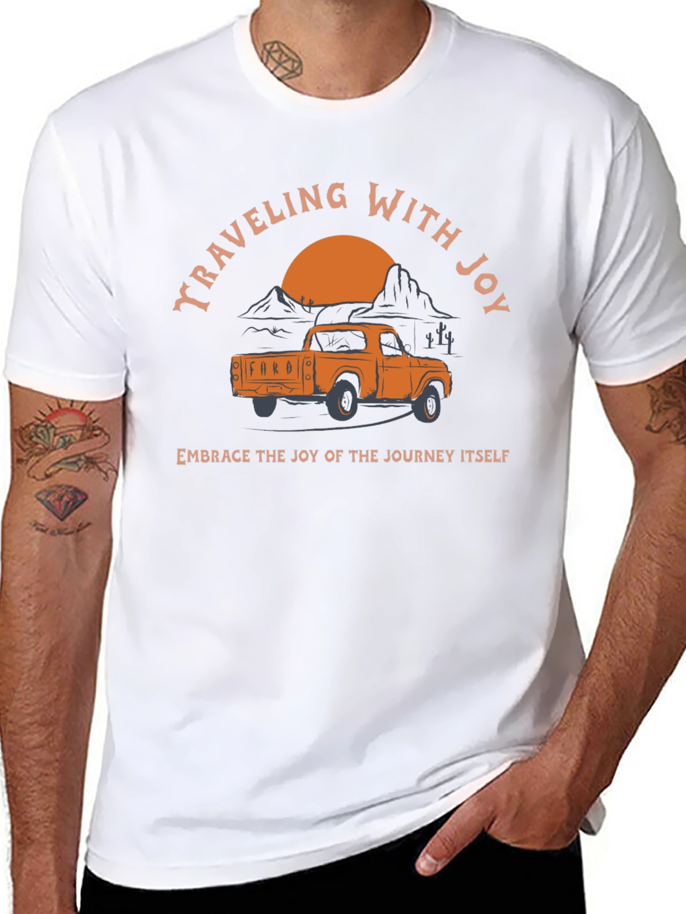 Traveling With Joy Ford Truck Graphic Tee