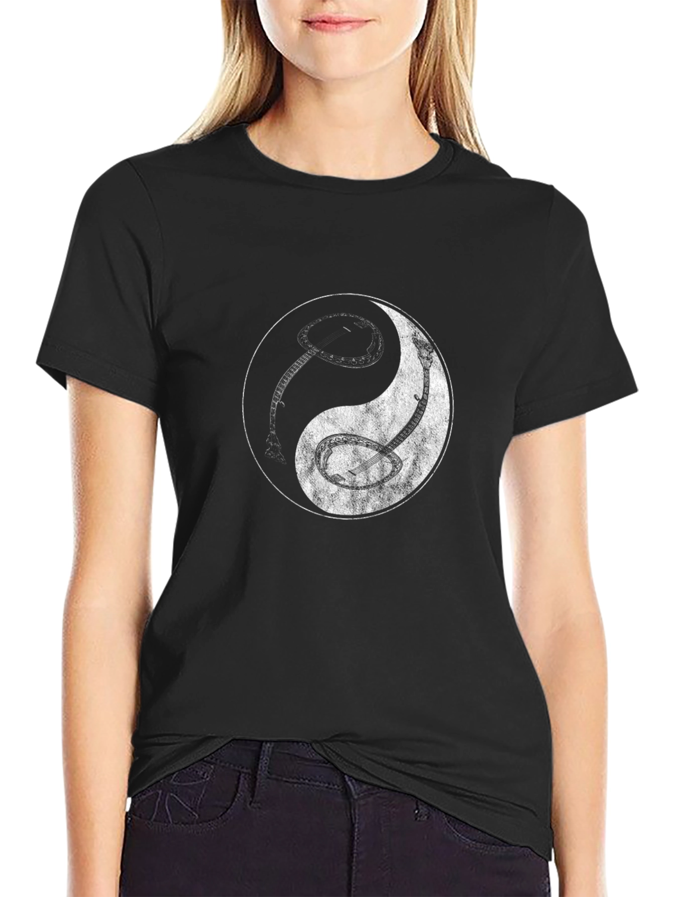Yin Yang Banjo & Snake Graphic Tee