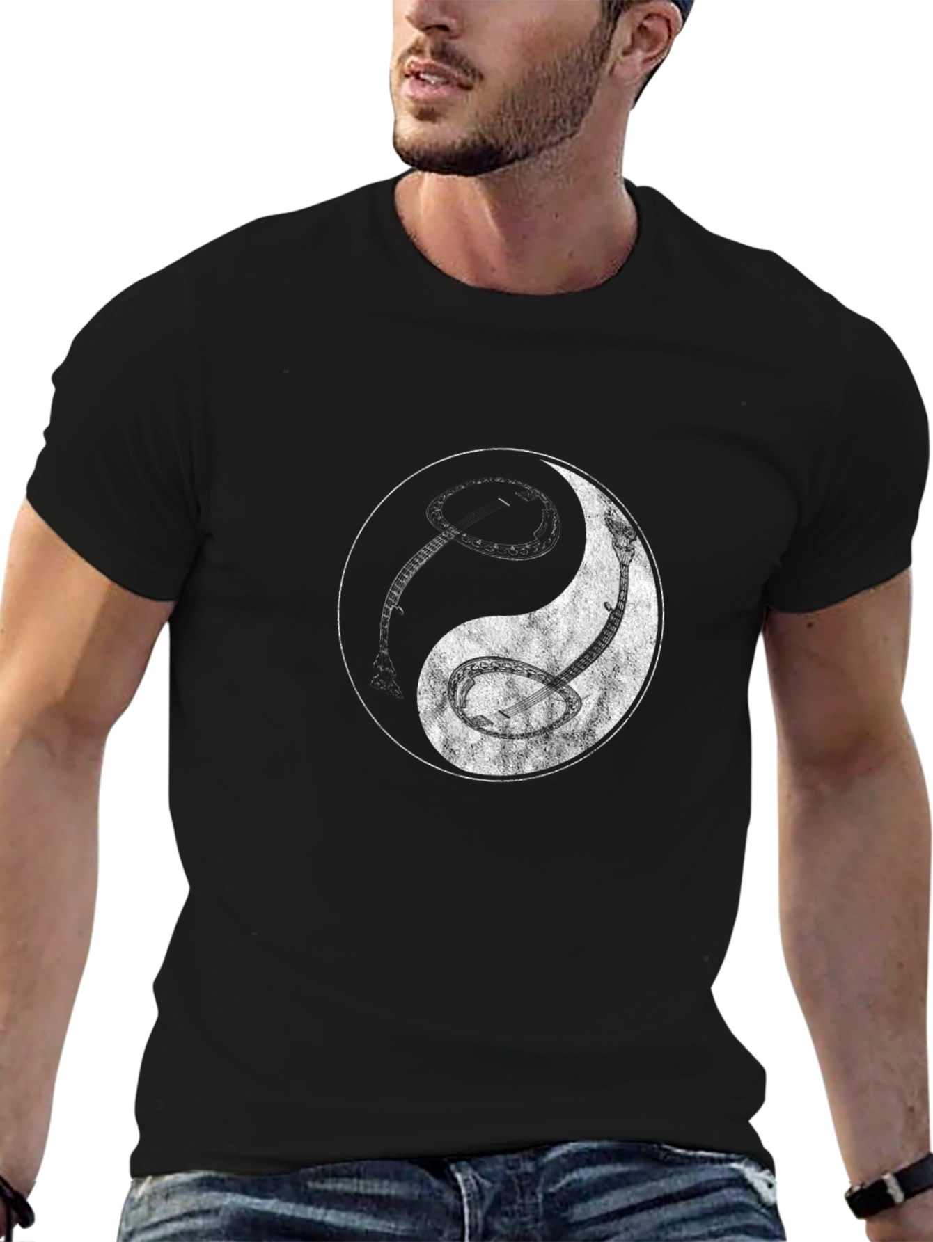 Yin Yang Banjo & Snake Graphic Tee