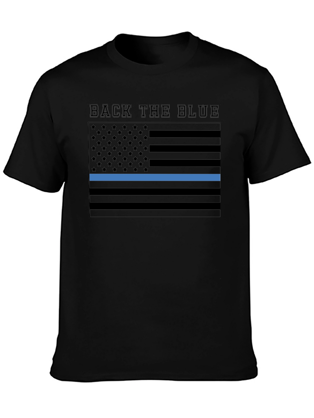 Back the Blue American Flag T-Shirt