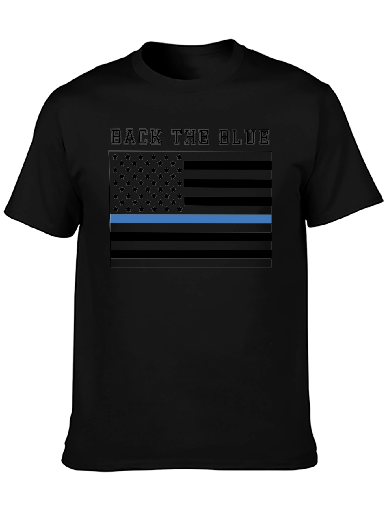 Back the Blue American Flag T-Shirt