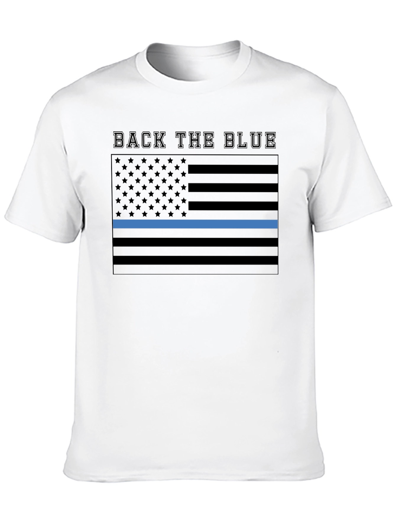 Back the Blue American Flag T-Shirt