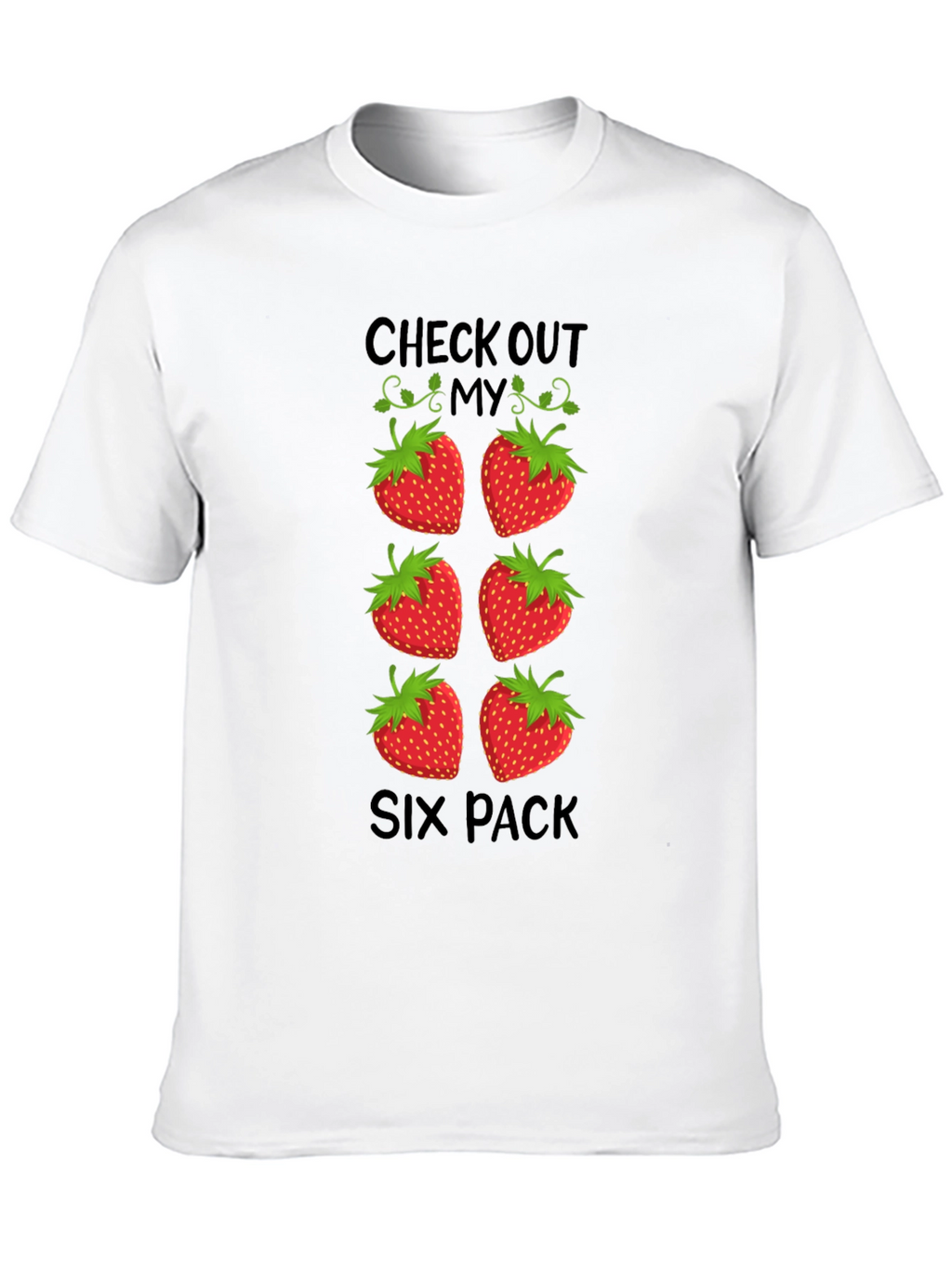 Funny Strawberry Six Pack T-Shirt