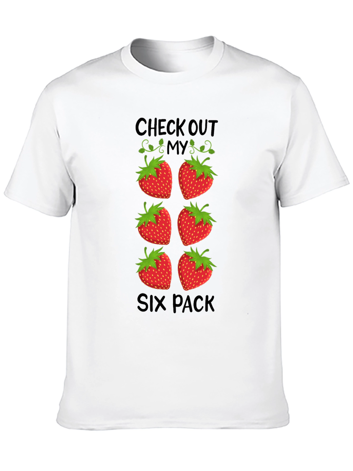 Funny Strawberry Six Pack T-Shirt
