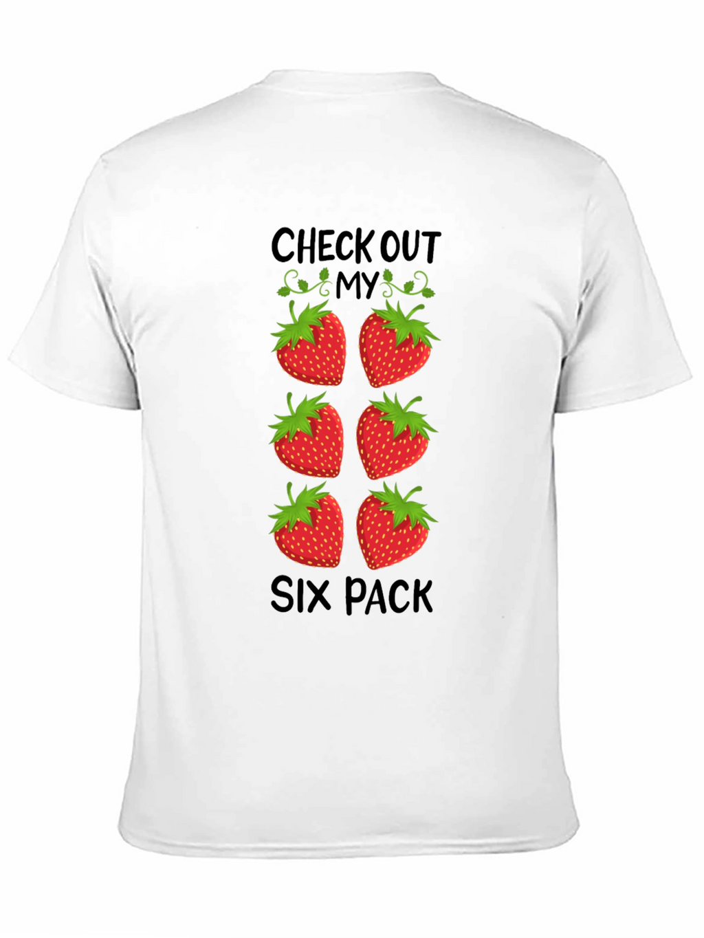 Funny Strawberry Six Pack T-Shirt