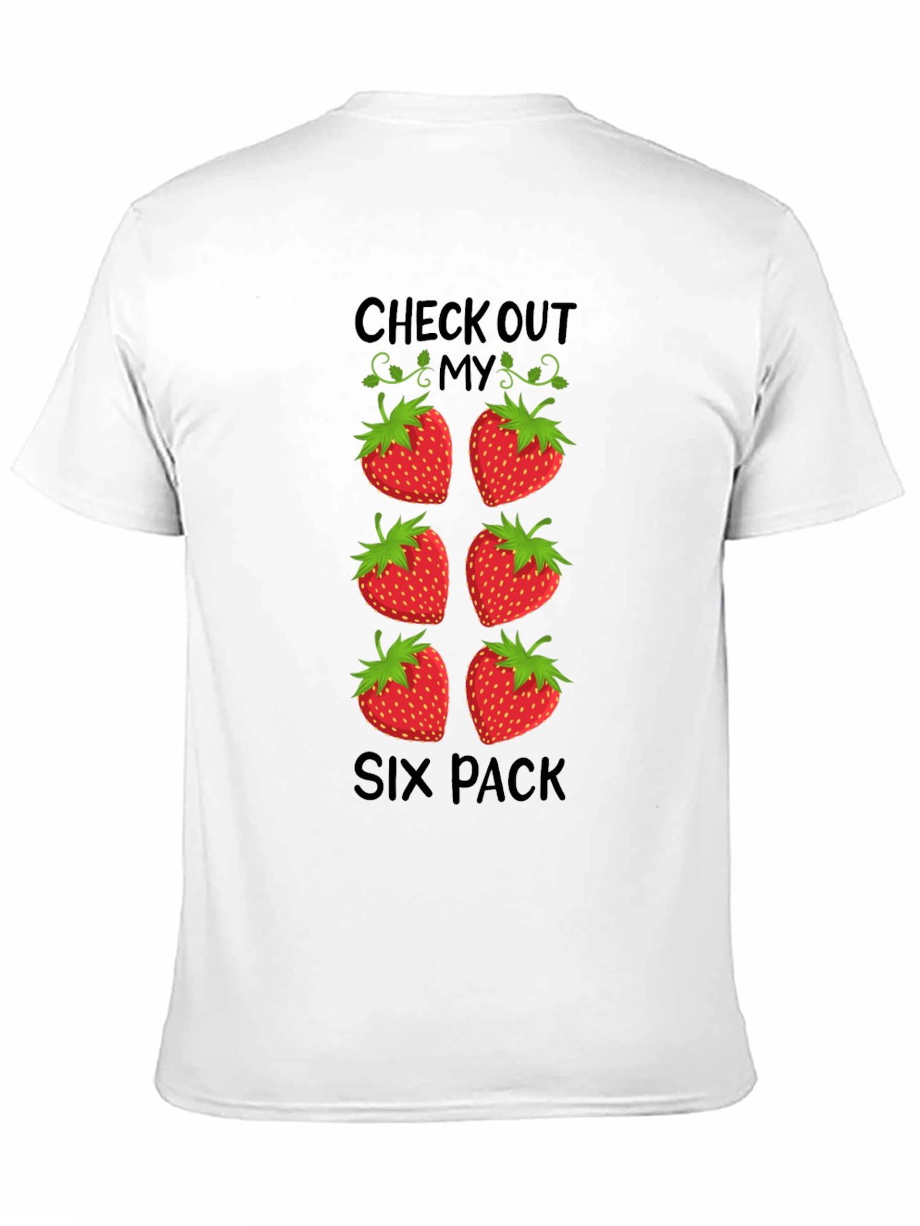 Funny Strawberry Six Pack T-Shirt