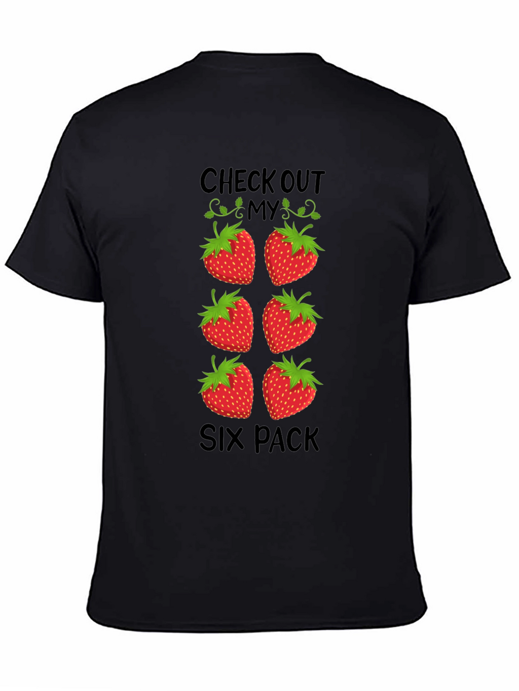 Funny Strawberry Six Pack T-Shirt