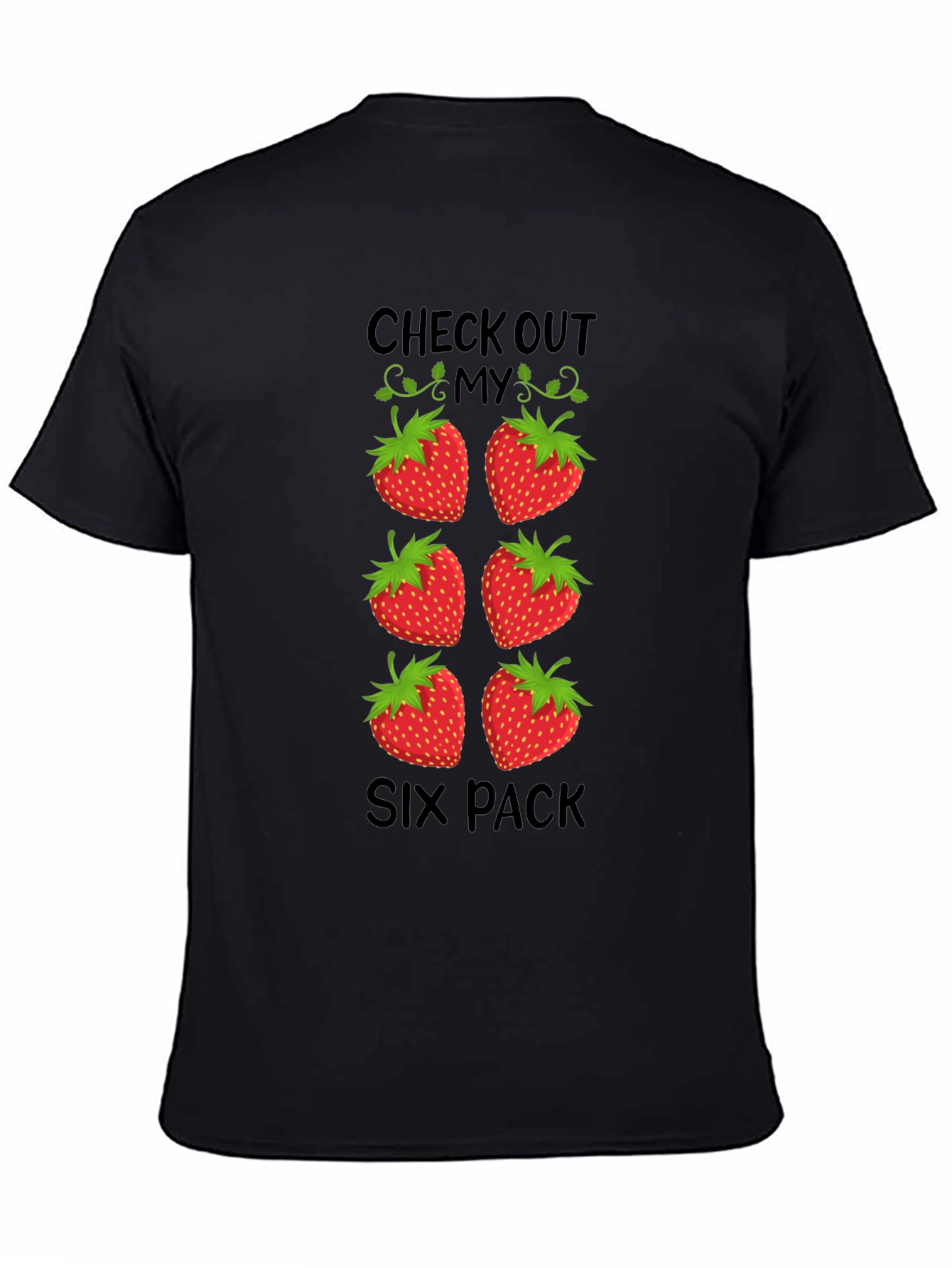 Funny Strawberry Six Pack T-Shirt