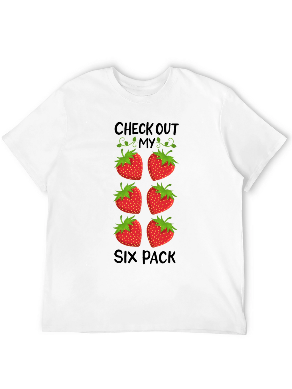 Funny Strawberry Six Pack T-Shirt