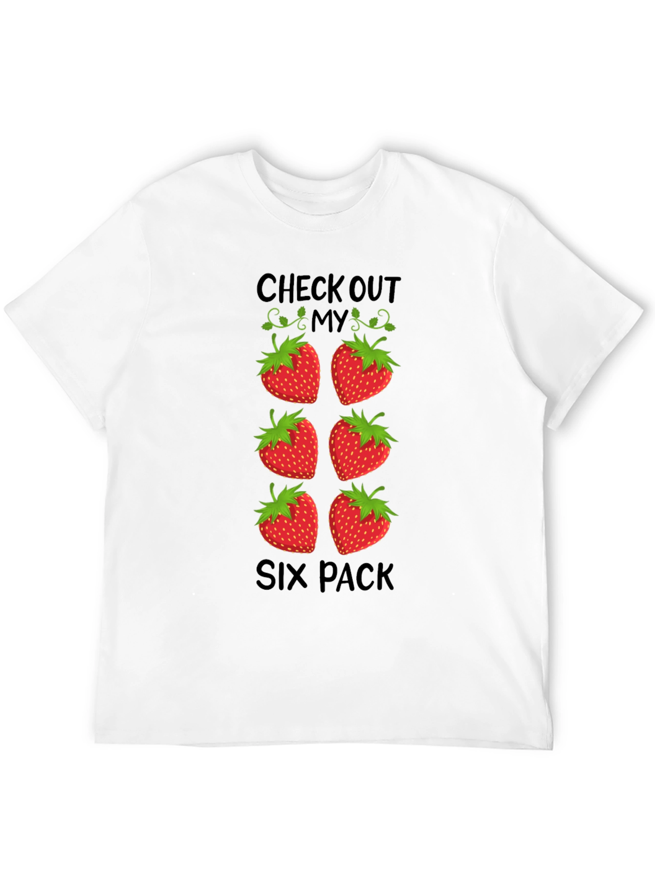 Funny Strawberry Six Pack T-Shirt