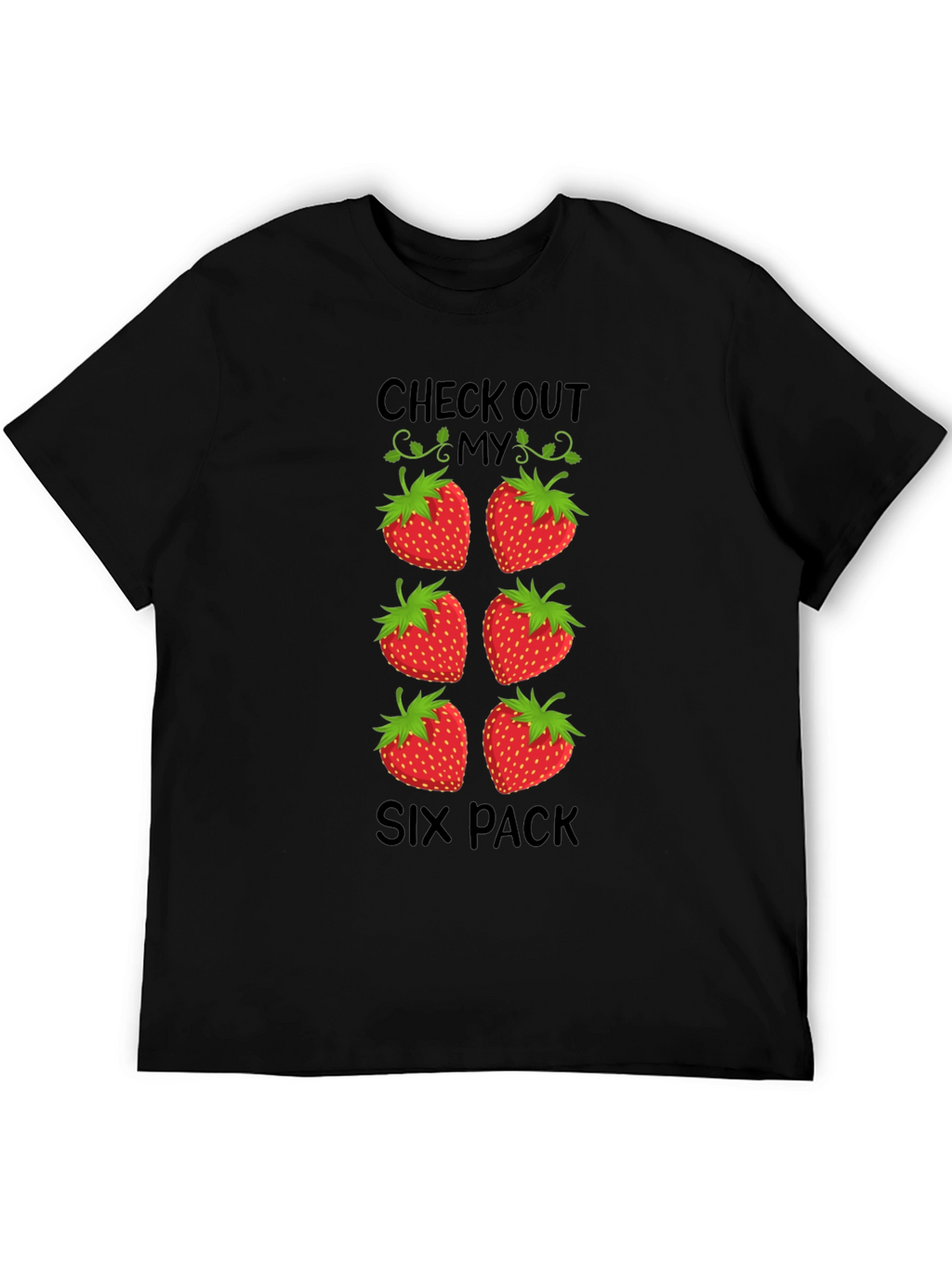 Funny Strawberry Six Pack T-Shirt