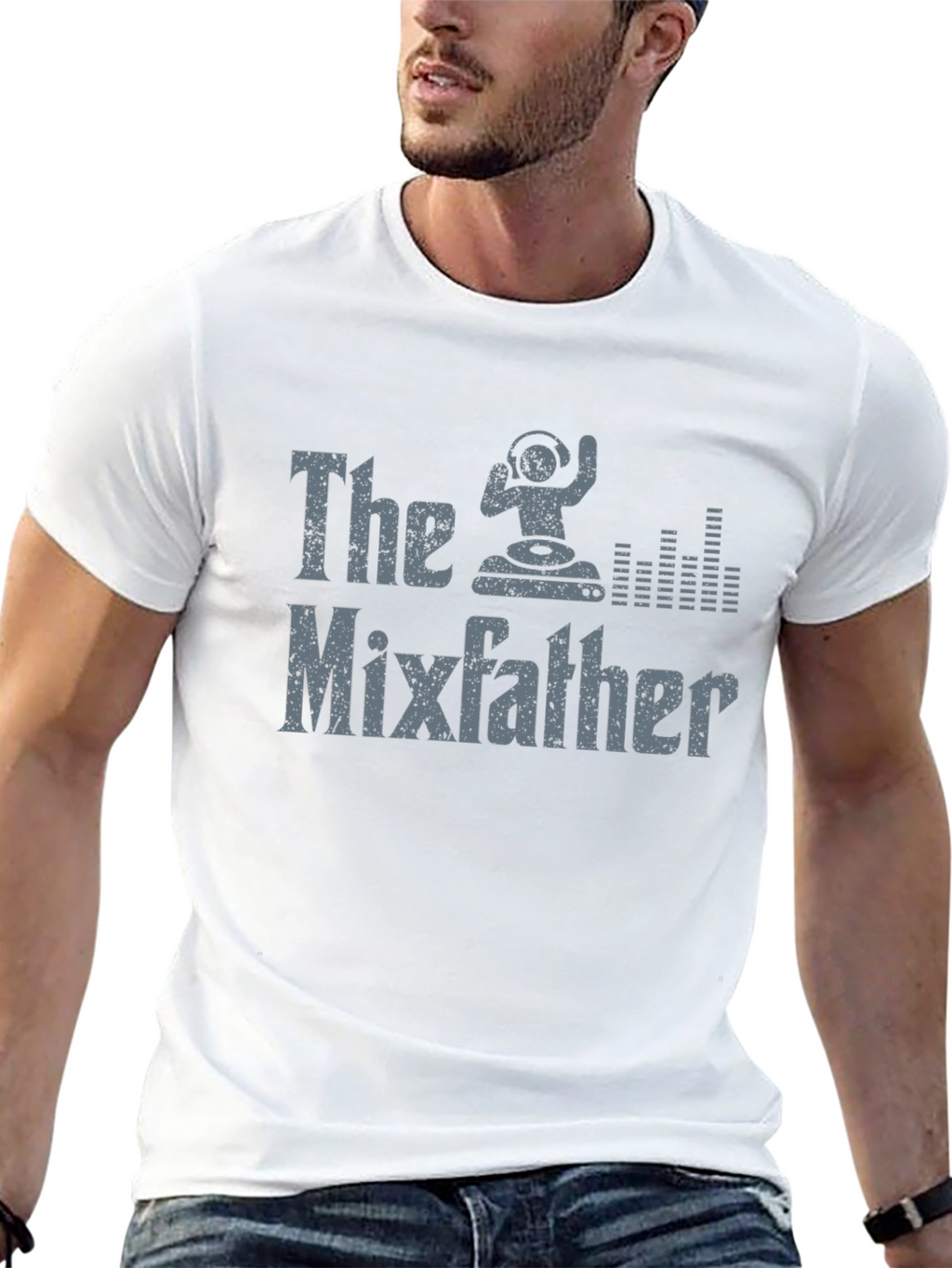 The Mixfather DJ Graphic T-Shirt - Black Cotton Tee