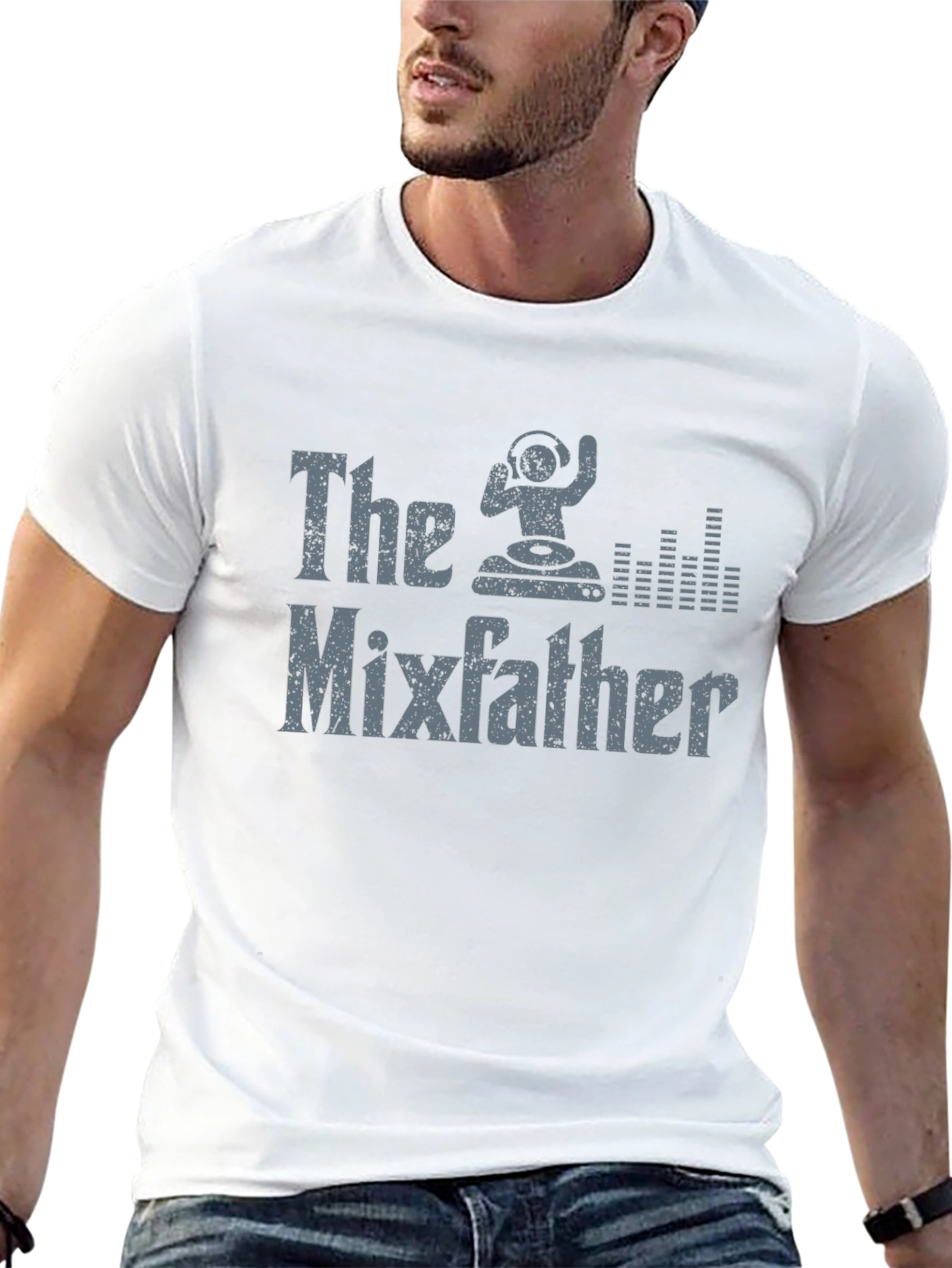 The Mixfather DJ Graphic T-Shirt - Black Cotton Tee