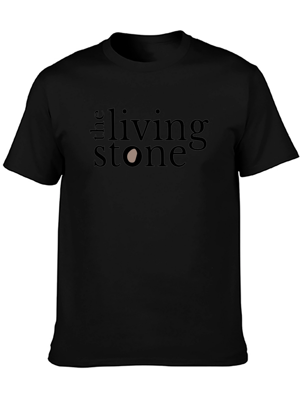 The Living Stone Black Graphic Tee