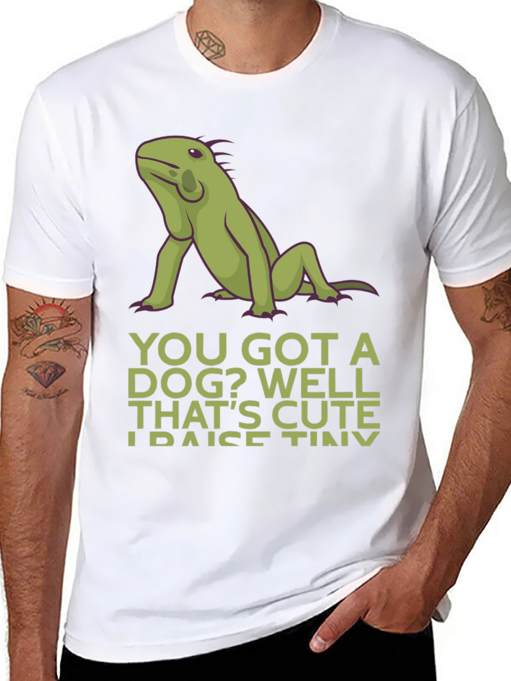 Iguana “Tiny Dinosaurs” T-Shirt – Funny Reptile Lover Graphic Tee