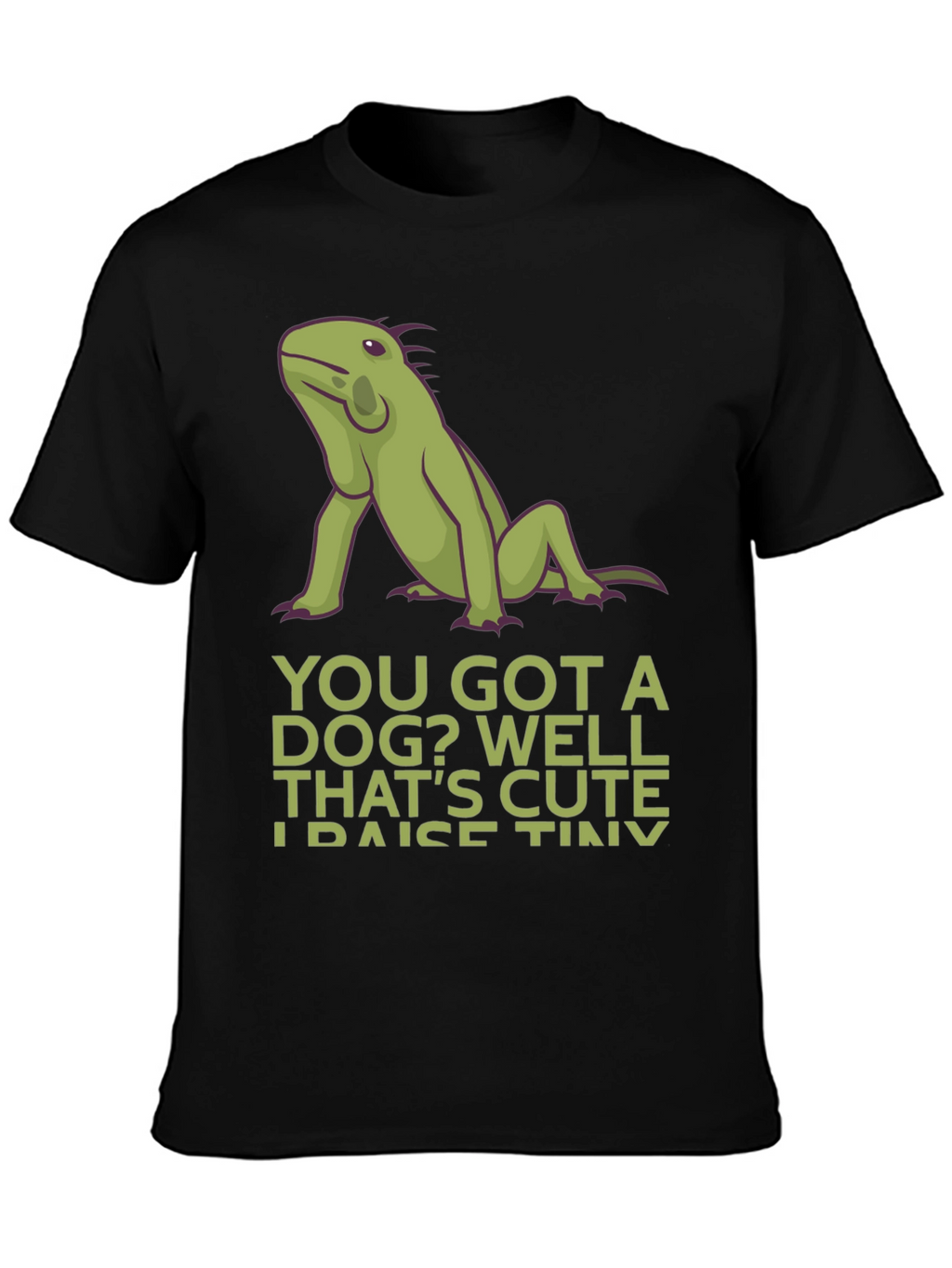 Iguana “Tiny Dinosaurs” T-Shirt – Funny Reptile Lover Graphic Tee