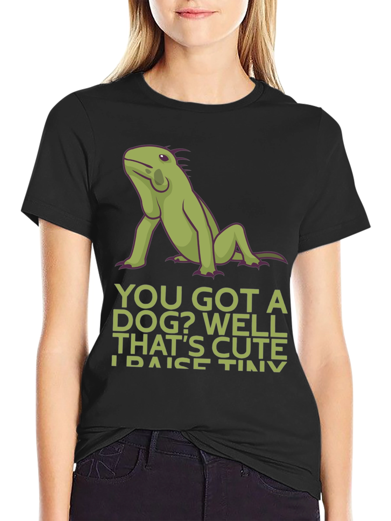 Iguana “Tiny Dinosaurs” T-Shirt – Funny Reptile Lover Graphic Tee