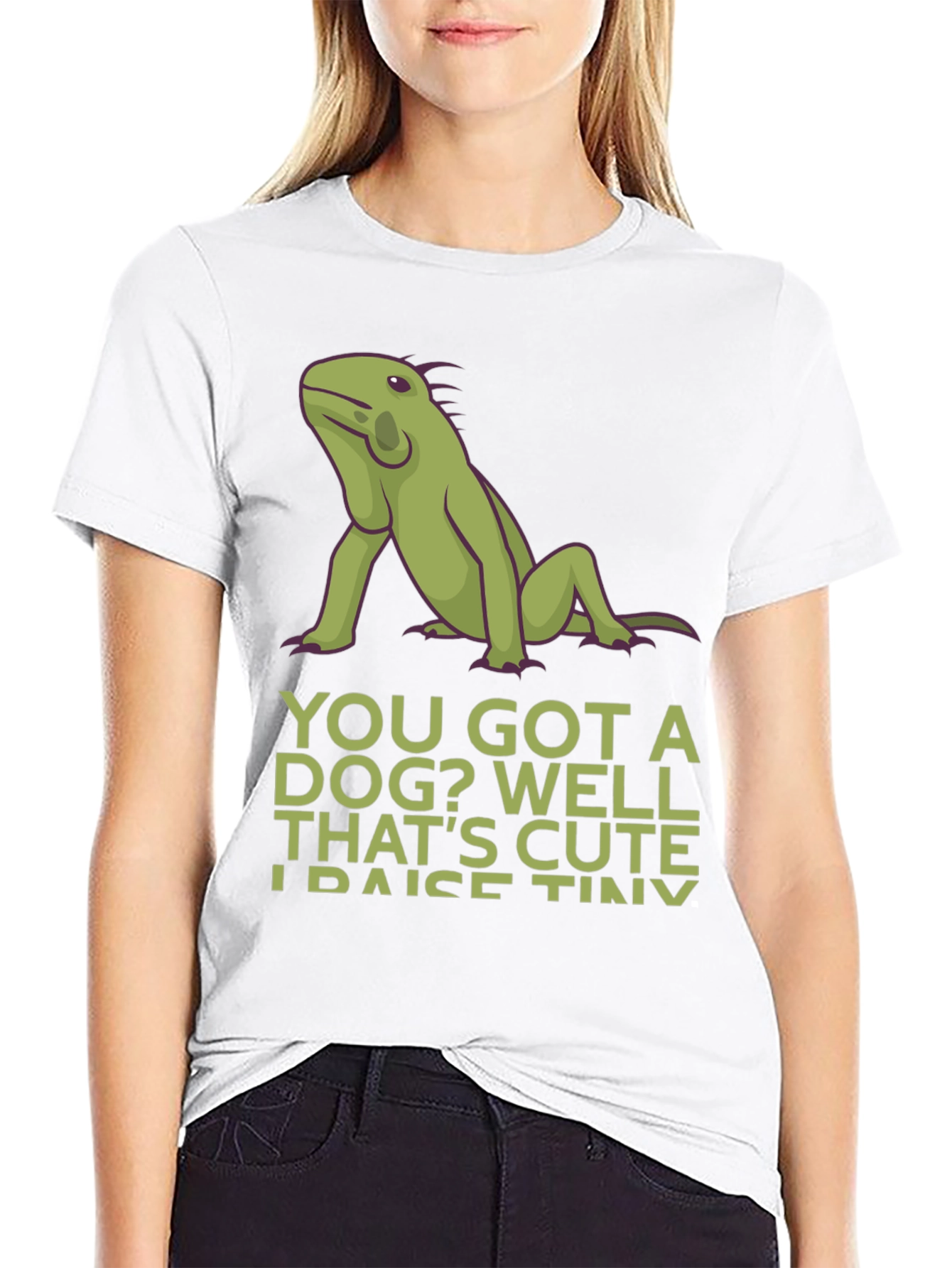 Iguana “Tiny Dinosaurs” T-Shirt – Funny Reptile Lover Graphic Tee