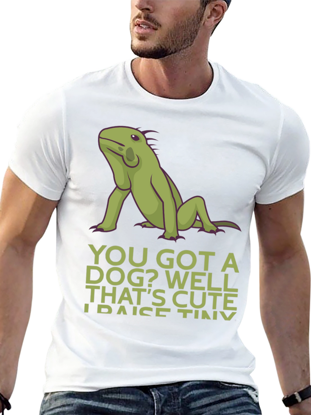 Iguana “Tiny Dinosaurs” T-Shirt – Funny Reptile Lover Graphic Tee