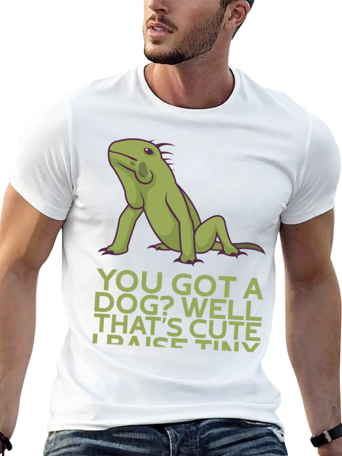 Iguana “Tiny Dinosaurs” T-Shirt – Funny Reptile Lover Graphic Tee