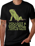 Iguana “Tiny Dinosaurs” T-Shirt – Funny Reptile Lover Graphic Tee