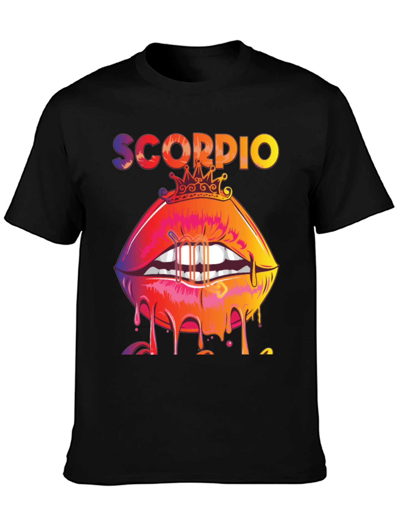 Scorpio Lips Graphic Tee - Zodiac T-Shirt